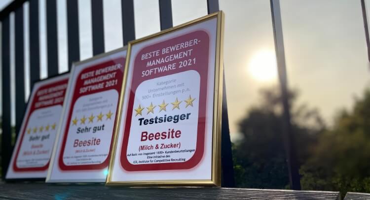 Beesite Recruiting - Testsieger Beste Bewerbermanagement Software 2021