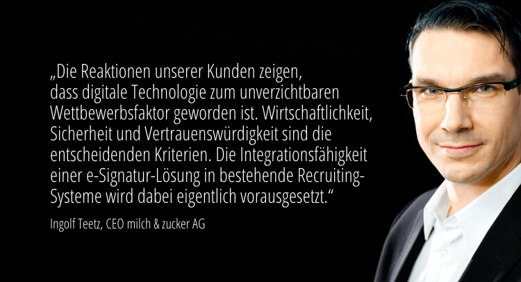 Ingolf Teetz Zitat - CEO milch & zucker AG