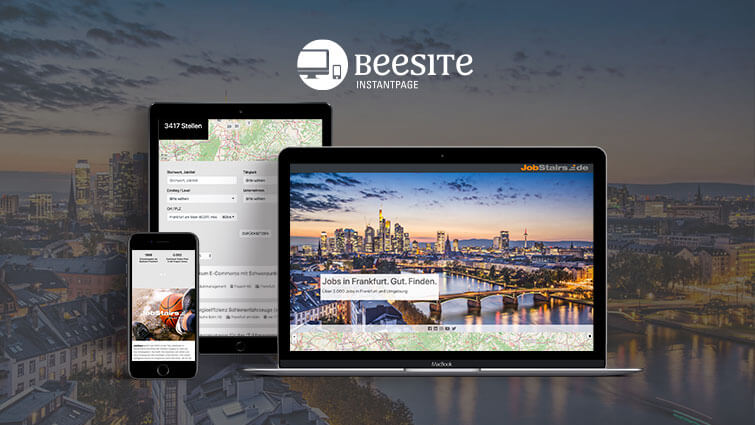 Regionales Recruiting in Eigenregie - Instantpage von beesite