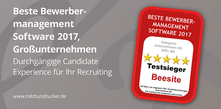 beesite ist beste E-Recruiting Software 2017 für Konzerne