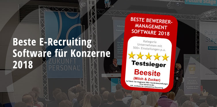 beesite ist beste E-Recruiting Software 2018 für Konzerne
