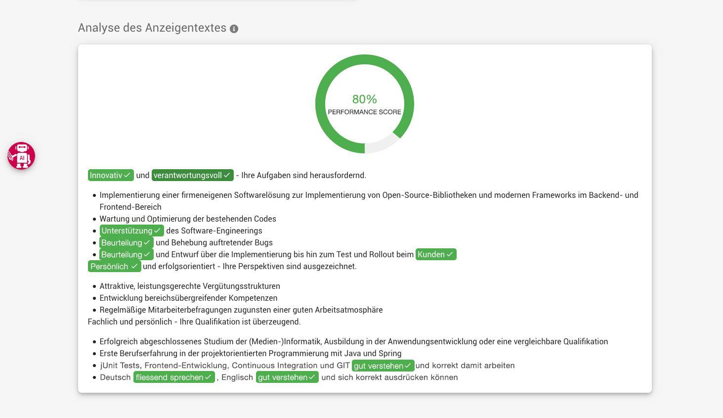 Bessere Stellenanzeigen mit KI Writer von beesite Recruiting Software so funktioniert das