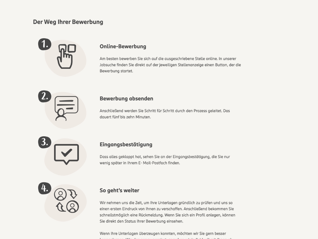 Beesite Bewerbermanagement Software - Referenz Rossmann Bewerbungsprozess