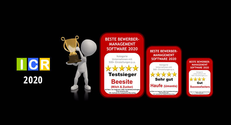 BeeSite auch 2020 beste E-Recruiting-Software für Konzerne